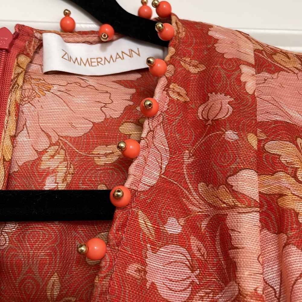 Kaleidoscope belted embellished floral-print linen and silk-blend mini d… - Picture 6 of 10